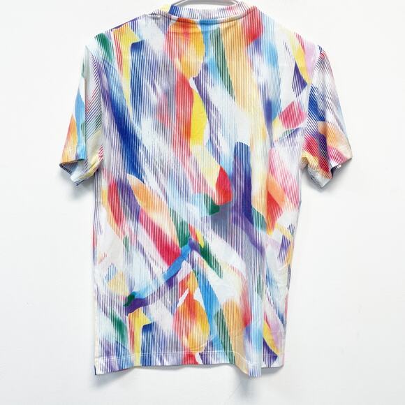 NoBull Women's Rainbow Short Sleeve All Pride Cross Fit Workout Shirt S - Picture 3 of 5